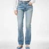 Pantaloni dritti in denim stone washed Pantaloni dritti in denim stone washed