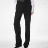 Pantaloni dritti relax in fresco lana