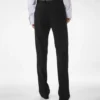 Pantaloni dritti relax in fresco lana