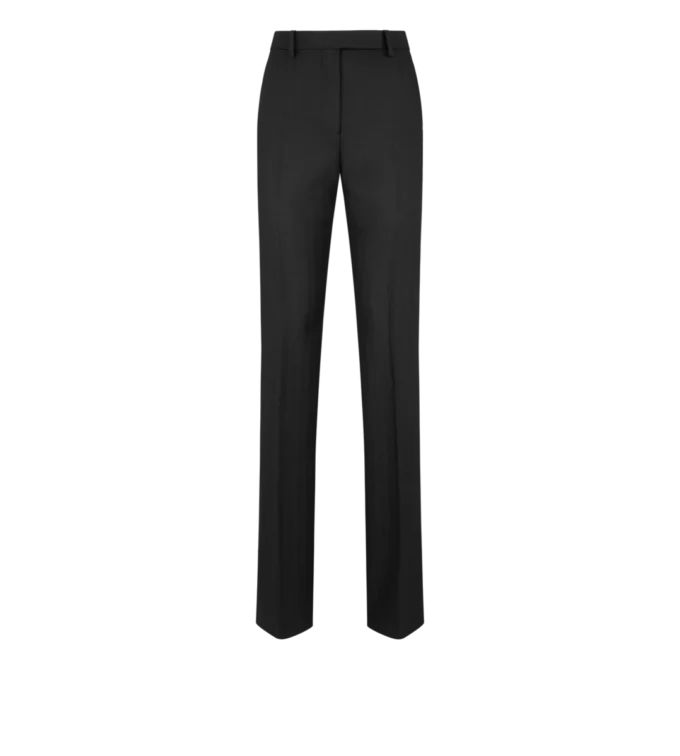 Pantaloni dritti sartoriali a spina di pesce