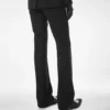 Pantaloni dritti sartoriali a spina di pesce