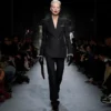 Pantaloni dritti sartoriali a spina di pesce