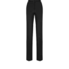 Pantaloni dritti sartoriali in crêpe misto lana con paillettes Pantaloni dritti sartoriali in crêpe misto lana con paillettes