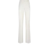 Pantaloni dritti sartoriali in lana e seta a righe sfumate Pantaloni dritti sartoriali in lana e seta a righe sfumate