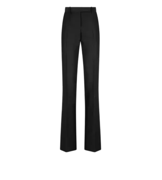 Pantaloni dritti sartoriali in lana e seta Radzmir
