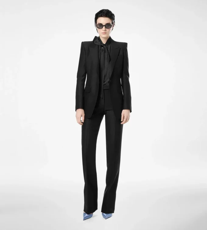 Pantaloni dritti sartoriali in lana e seta Radzmir Pantaloni dritti sartoriali in lana e seta Radzmir