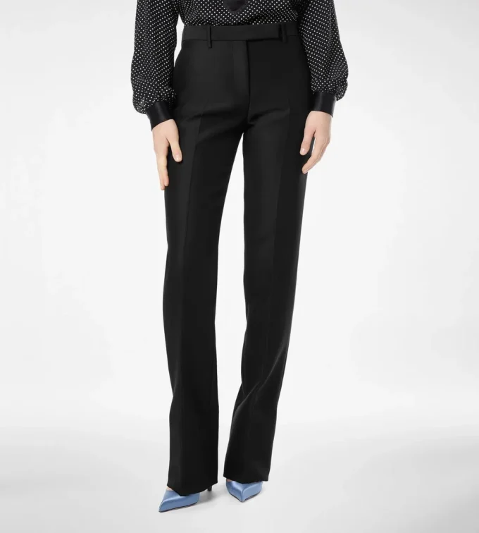Pantaloni dritti sartoriali in lana e seta Radzmir Pantaloni dritti sartoriali in lana e seta Radzmir