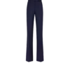 Pantaloni dritti sartoriali in lana vergine a righe tono su tono Pantaloni dritti sartoriali in lana vergine a righe tono su tono