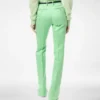 Pantaloni dritti sartoriali in misto cotone e seta lavata Pantaloni dritti sartoriali in misto cotone e seta lavata
