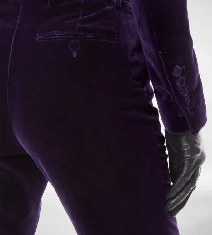Pantaloni dritti sartoriali in velluto di cotone Pantaloni dritti sartoriali in velluto di cotone