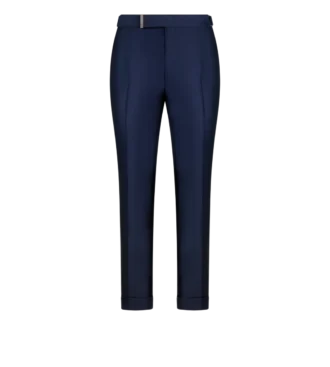 Pantaloni Dyllan in twill di seta e mohair
