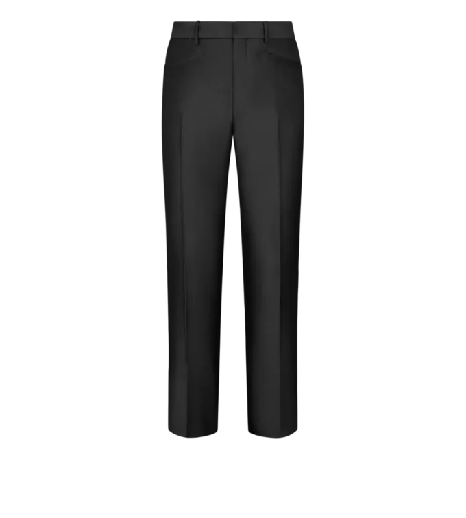 Pantaloni Dyllan in twill di seta e mohair