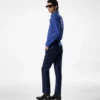 Pantaloni Dyllan in twill di seta e mohair