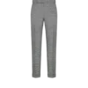 Pantaloni in lana, seta e lino sharkskin