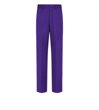 Pantaloni in twill doppio divisibile in cashmere