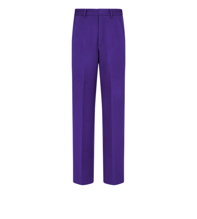 Pantaloni in twill doppio divisibile in cashmere Pantaloni in twill doppio divisibile in cashmere