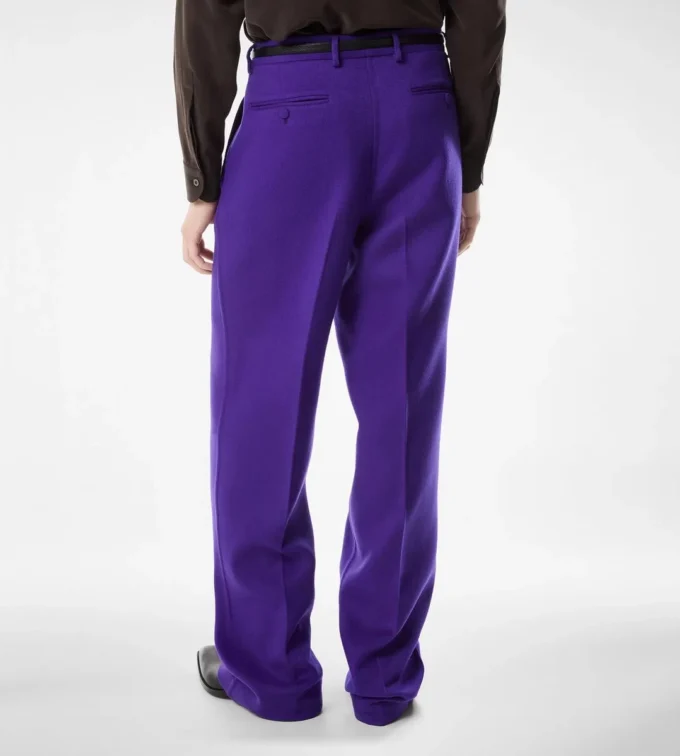 Pantaloni in twill doppio divisibile in cashmere Pantaloni in twill doppio divisibile in cashmere