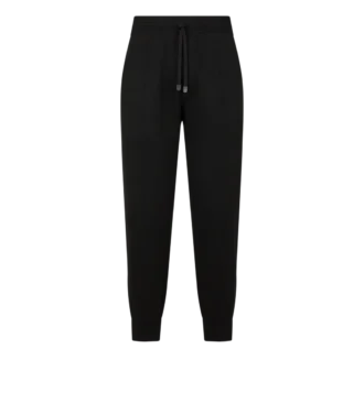 Pantaloni jogging double face in viscosa