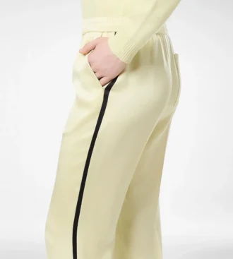 Pantaloni jogging in doppio raso di seta