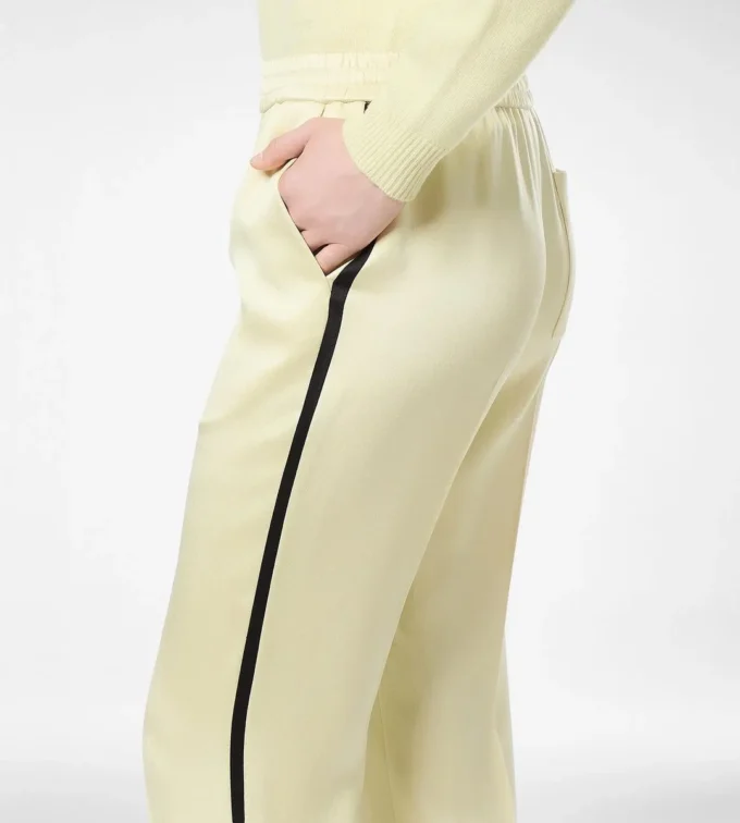 Pantaloni jogging in doppio raso di seta Pantaloni jogging in doppio raso di seta