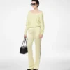Maglia in cashmere con scollo a V e spalle scoperte