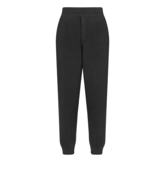 Pantaloni jogging in lana double face