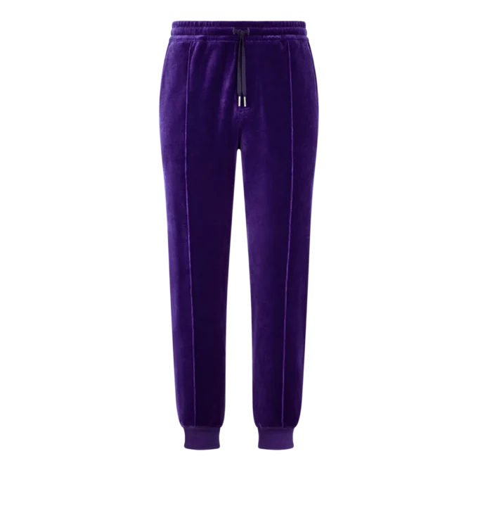 Pantaloni jogging in velluto
