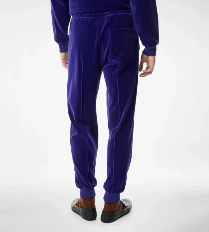 Pantaloni jogging in velluto