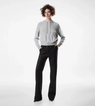 Pantaloni jogging sartoriali in cashmere