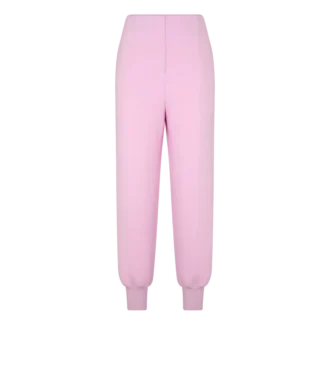 Pantaloni jogging scultorei in misto cashmere ultrafine