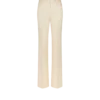Pantaloni larghi da smoking sartoriali in seta e lana barathea lucida Pantaloni larghi da smoking sartoriali in seta e lana barathea lucida