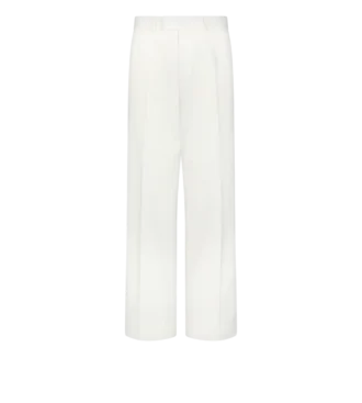 Pantaloni larghi in cotone drill