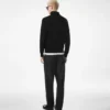 Pantaloni leggeri in twill fluido di cotone e seta