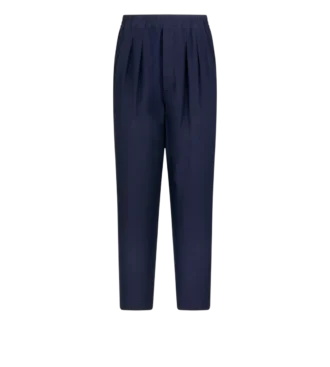 Pantaloni lounge leggeri in lyocell con pieghe