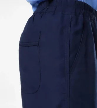 Pantaloni lounge leggeri in lyocell con pieghe