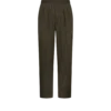 Pantaloni lounge plissettati in cotone e seta con righe bengalesi