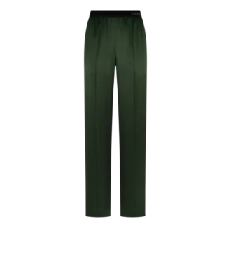 Pantaloni pigiama in raso di seta elasticizzato