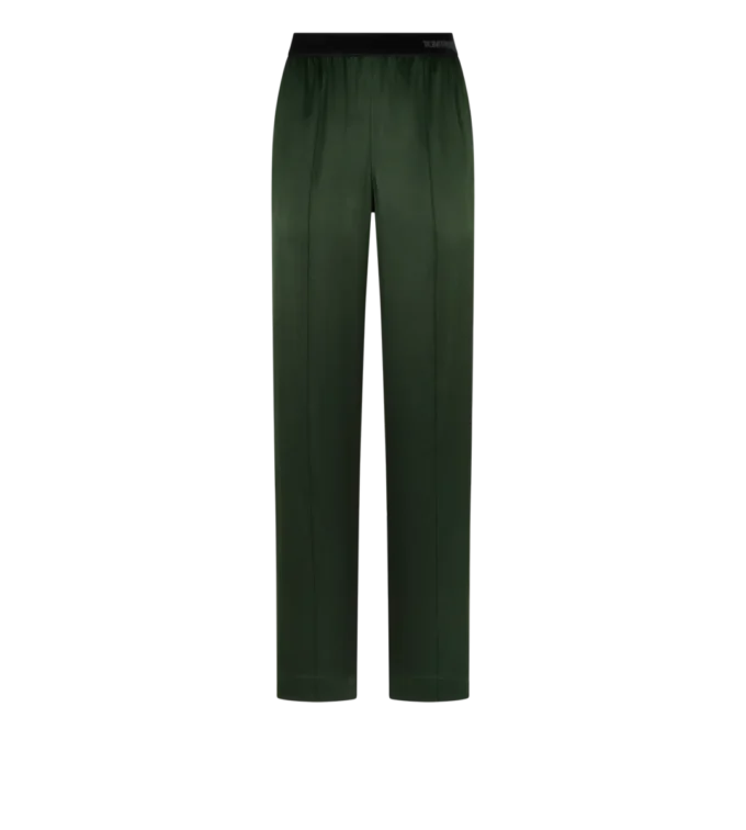 Pantaloni pigiama in raso di seta elasticizzato Pantaloni pigiama in raso di seta elasticizzato