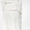 Pantaloni pigiama in twill di seta con bordino Pantaloni pigiama in twill di seta con bordino