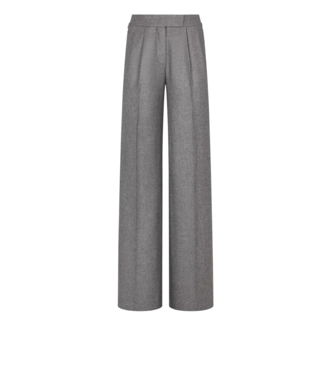 Pantaloni sartoriali a gamba larga con doppia piega Pantaloni sartoriali a gamba larga con doppia piega