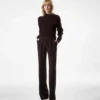 Pantaloni sartoriali a gamba larga con doppia piega Pantaloni sartoriali a gamba larga con doppia piega