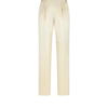 Pantaloni sartoriali con pieghe in twill di seta e lana Pantaloni sartoriali con pieghe in twill di seta e lana