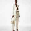 Pantaloni sartoriali con pieghe in twill di seta e lana Pantaloni sartoriali con pieghe in twill di seta e lana