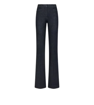 Pantaloni sartoriali svasati in denim
