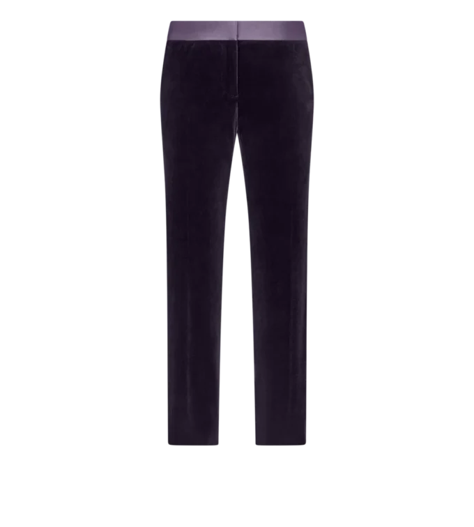 Pantaloni skinny in velluto da smoking sartoriali Pantaloni skinny in velluto da smoking sartoriali