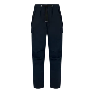 Pantaloni sportivi cargo in twill enzimatico