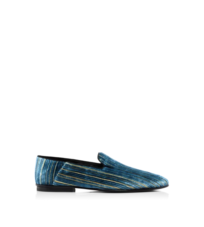 Pantofola Steven in velluto jacquard