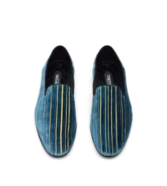 Pantofola Steven in velluto jacquard