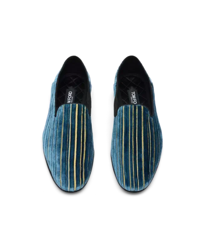 Pantofola Steven in velluto jacquard