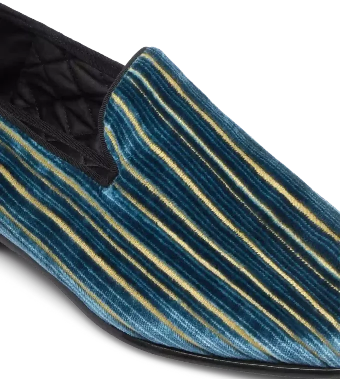 Pantofola Steven in velluto jacquard